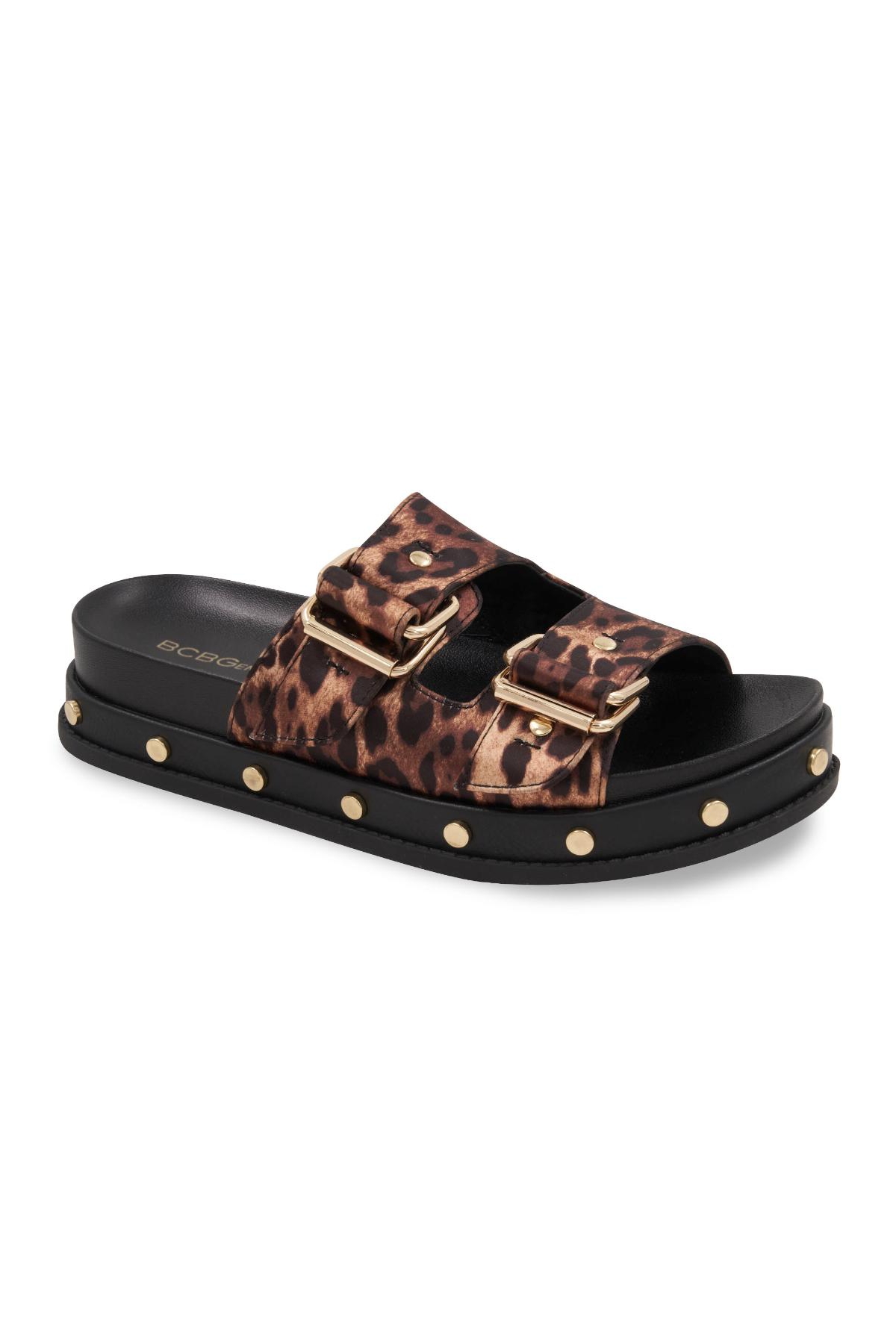 BCBGENERATION WOMEN'S BAMBA FOOTBED SLIP-ON SANDALS 