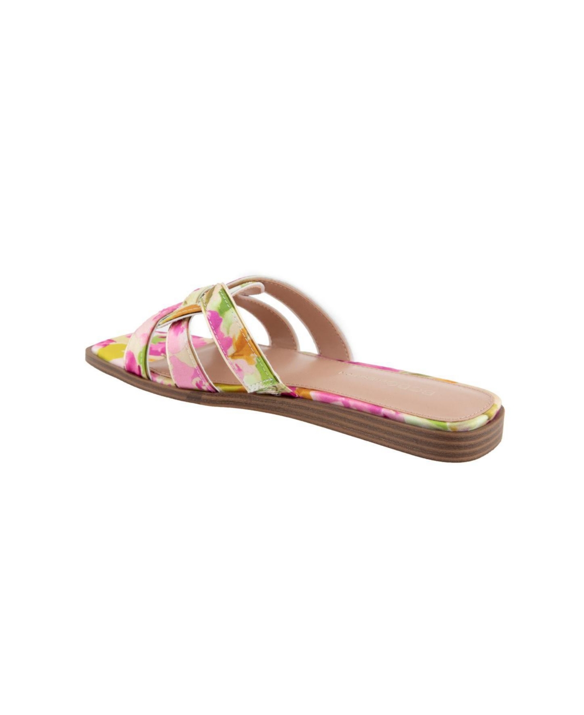 Bcbgeneration Women's Meltem Slide Flat Sandals In Multi Floral