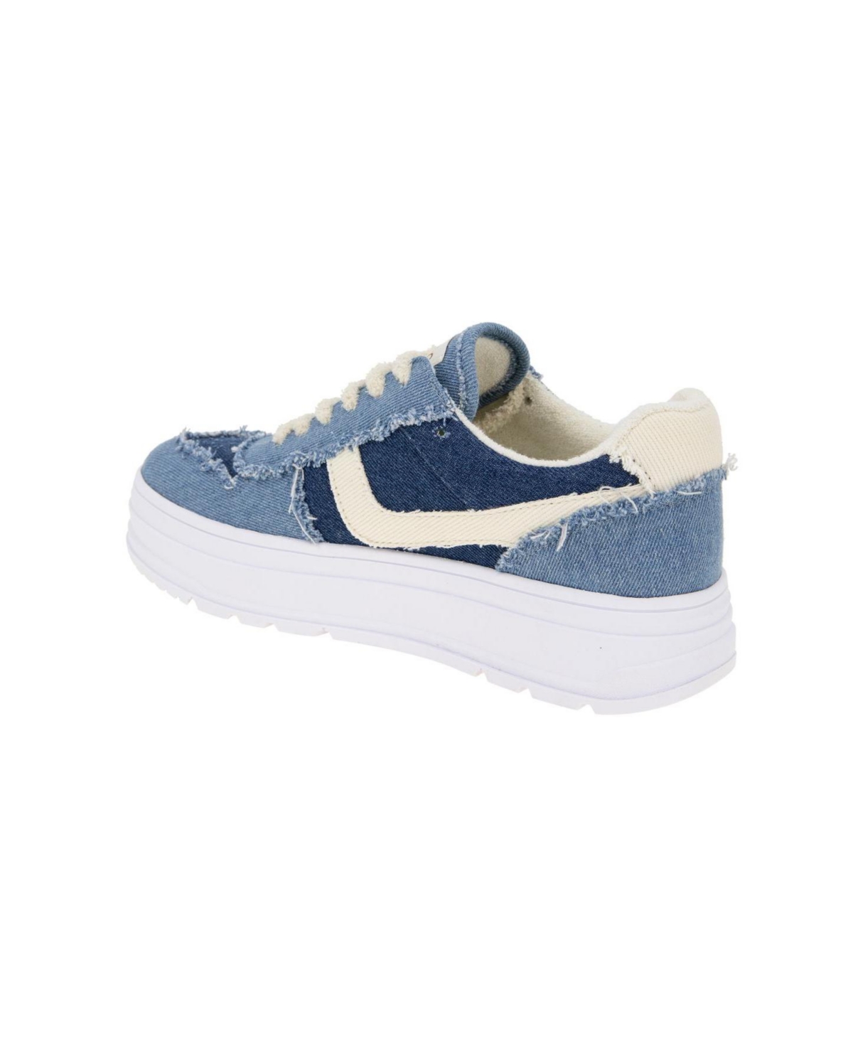 Bcbgeneration Women's Katina Lace-up Platform Sneakers In Denim