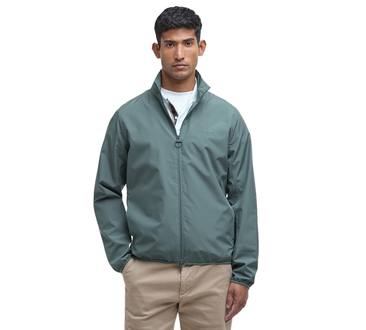 Shop Barbour Men's Korbel Waterproof Jacket In Vintage Teal