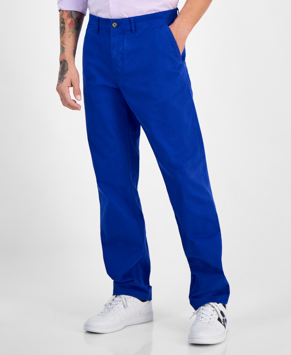 TOMMY HILFIGER MEN'S TH FLEX STRETCH REGULAR-FIT CHINO PANT 
