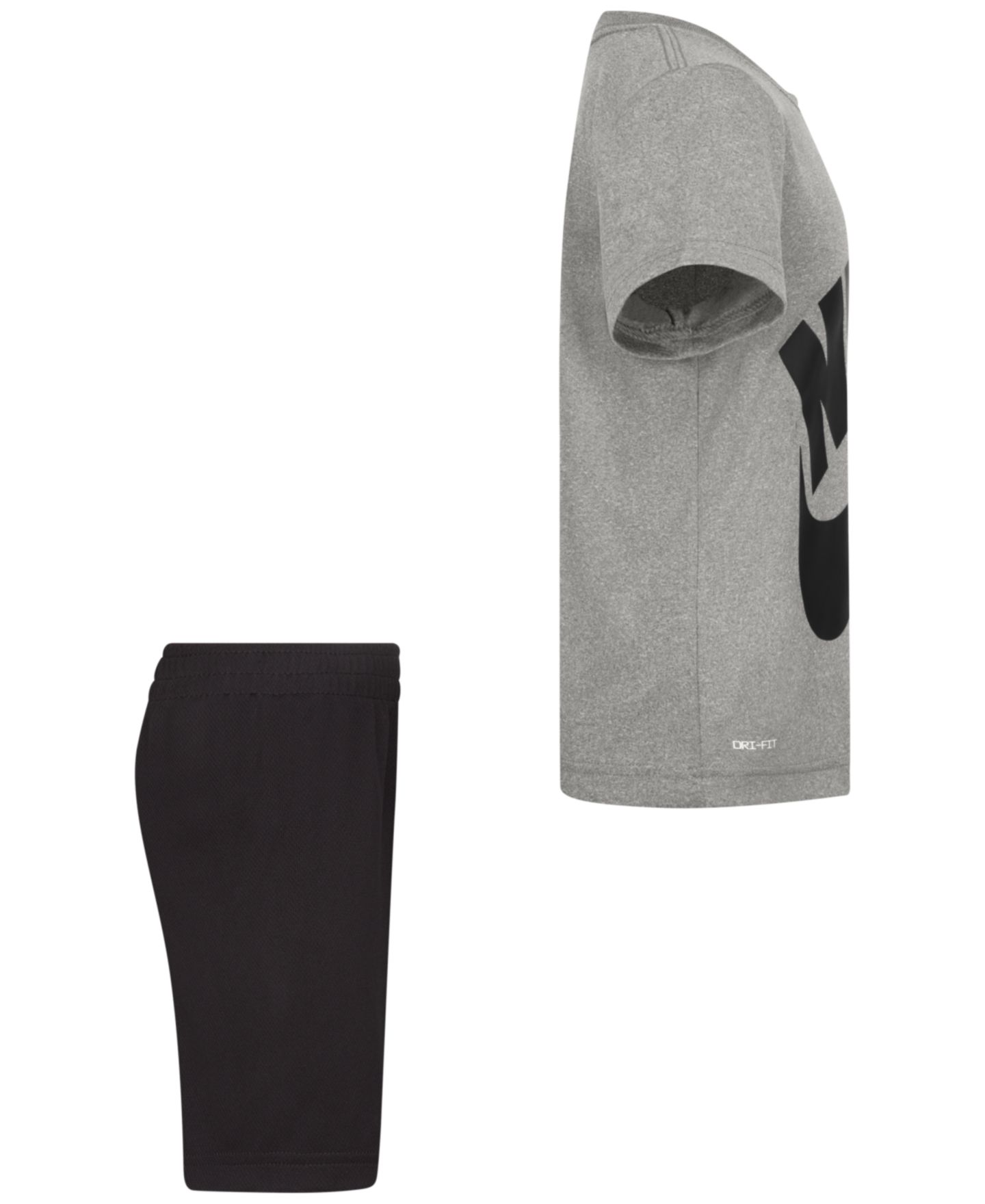 Nike Boys' 4-7 Futura Short-Sleeve T-Shirt and Shorts, 2-Piece Set, цвет: Чёрный — фото 11
