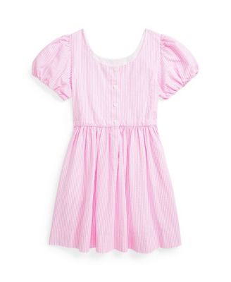 Toddler and Little Girls Striped Cotton Seersucker Dress
