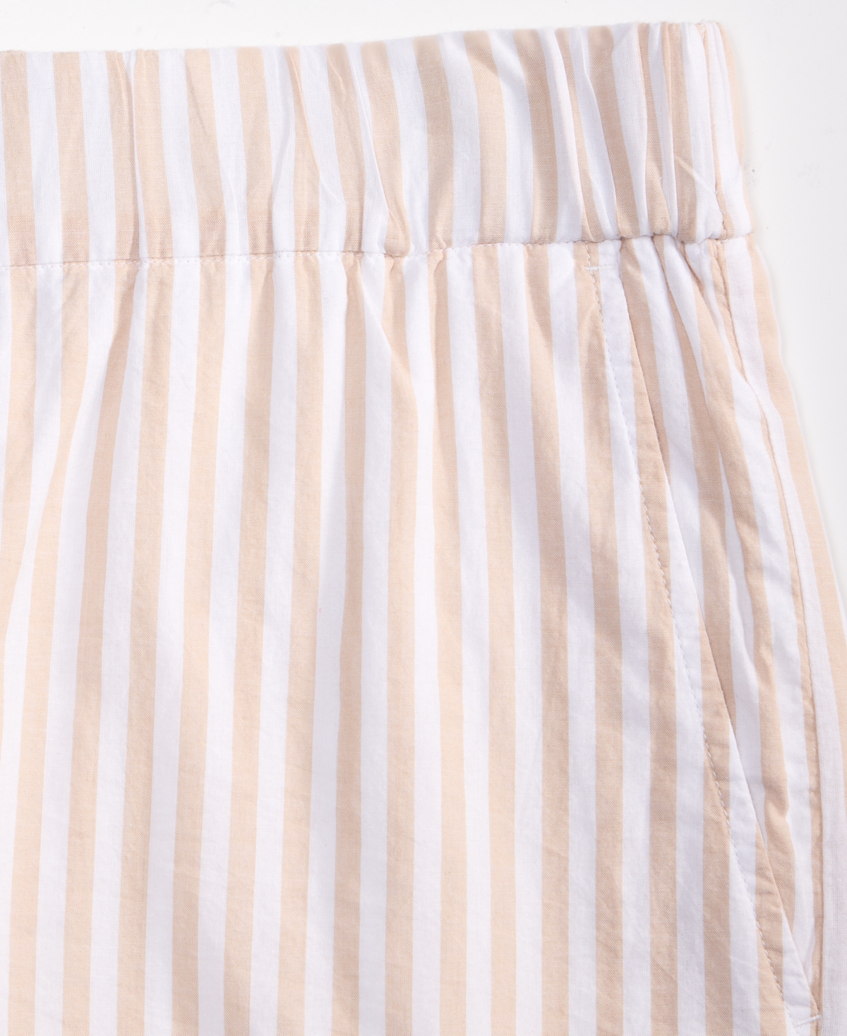 On 34th Women's Fantastic Stripe Pull-on Shorts, Exclusively At Macy's In Cinnamon Brulee