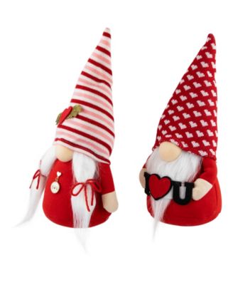 12" "I Heart U" Valentine's Day Gnomes