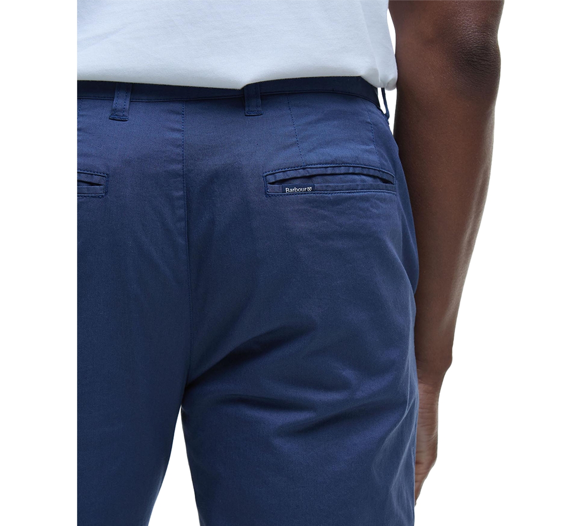 Shop Barbour Men's Tailored-fit Lightweight Stretch Chino Pants In Oceana