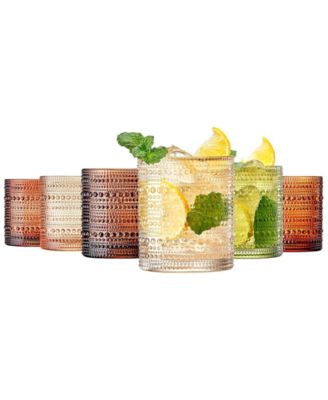 Khen Hobnail Beaded Highball Glasses, Set of 6