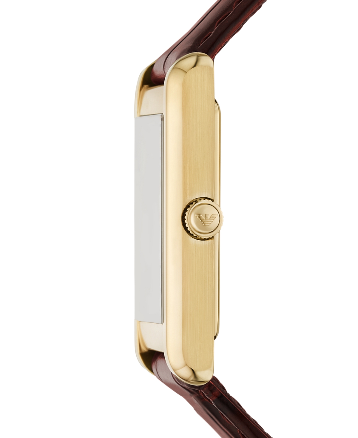 Emporio Armani Women's Brown Leather Strap Watch 25mm In Brown