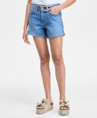 Women's Mid-Rise A-Line Denim Shorts