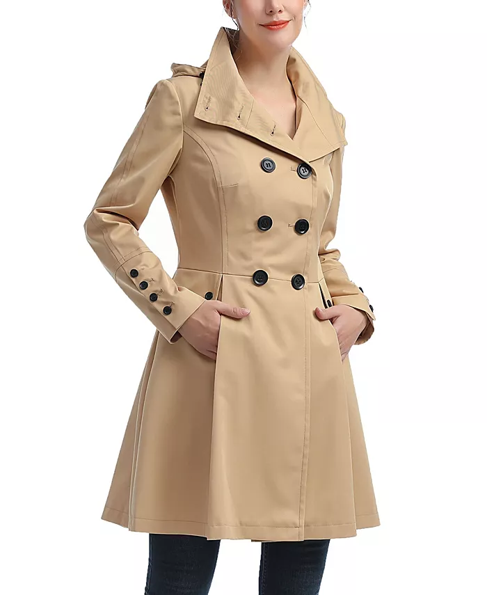 Women's Adele Hooded Trench Coat - thumbnail 7