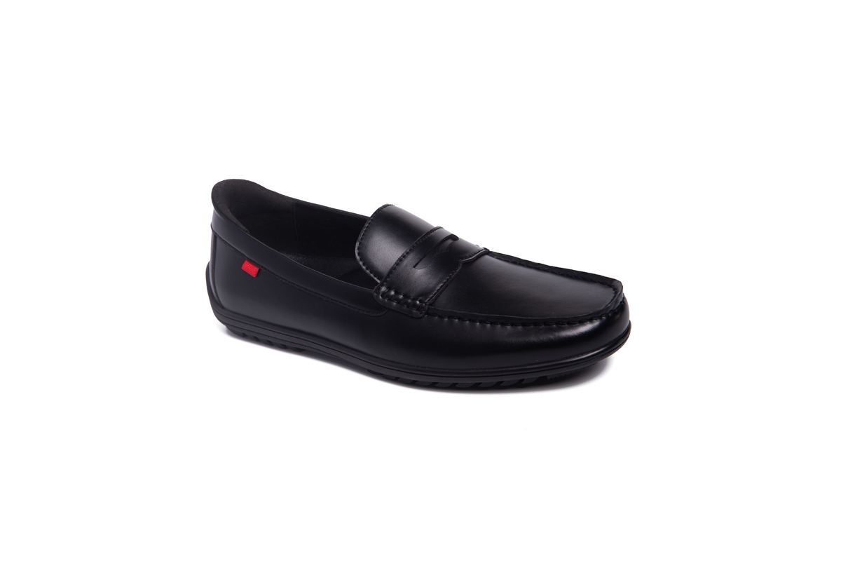 Men's John Street Hands-Free Slip On Technology Leather Penny Loafers - Cognac napa leather