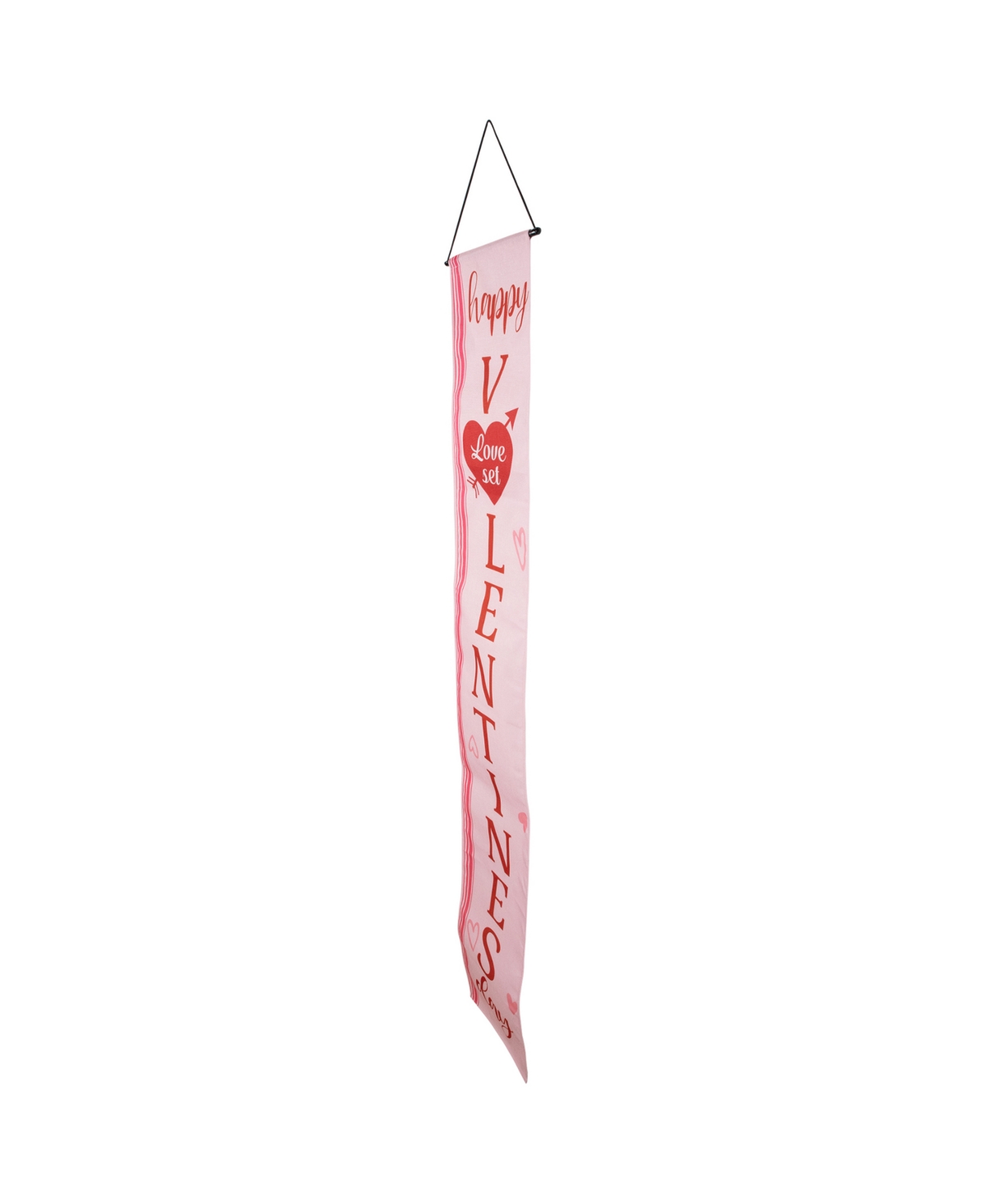 Northlight "welcome" And "happy Valentine's Day" Outdoor Door Banners, 71" In Pink