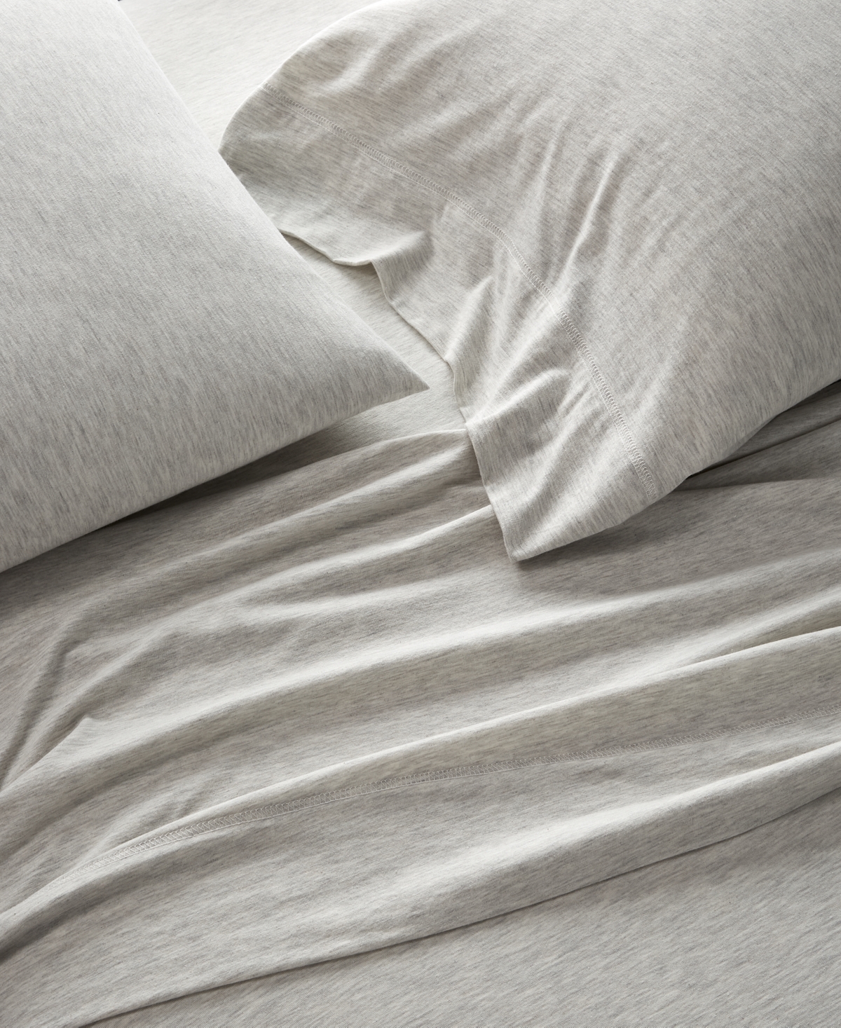 Arch Studio Jersey Cotton Blend 4-pc. Sheet Set, Full, Exclusively At Macy's In Silver