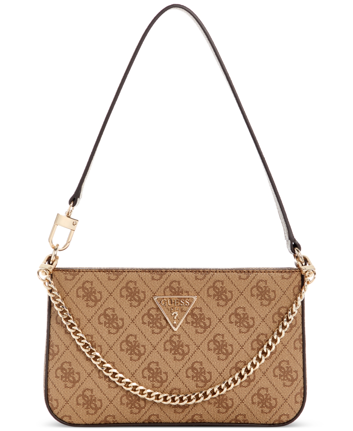 GUESS NOELLE MINI TOP ZIP SHOULDER WITH REMOVEABLE CHAIN 