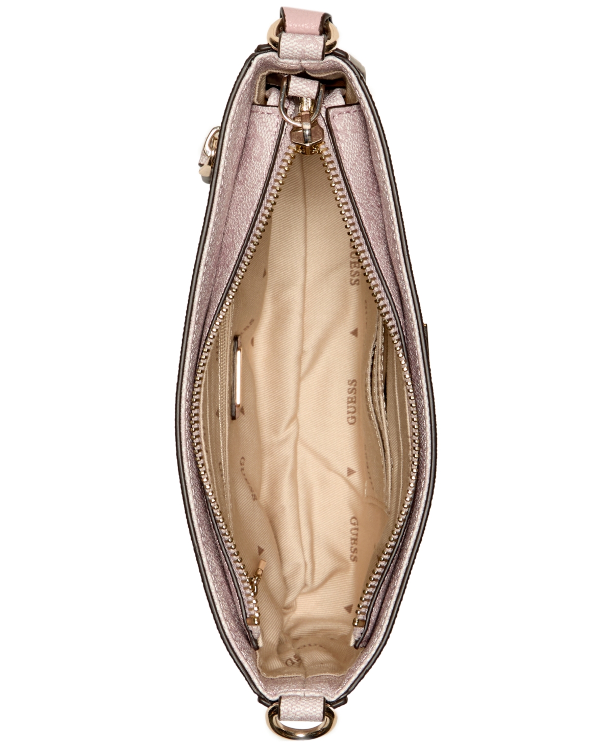 GUESS NOELLE MINI TOP ZIP SHOULDER WITH REMOVEABLE CHAIN 
