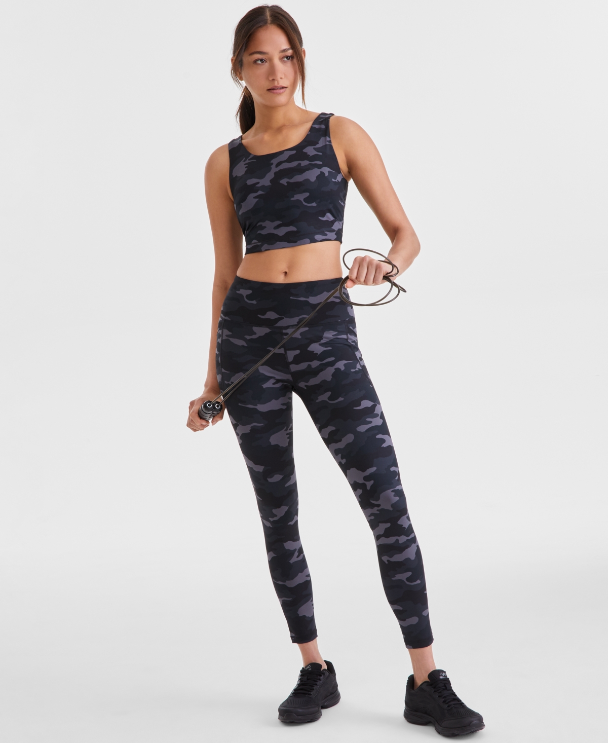 Women's Urban Camo Printed Compression Leggings, Exclusively at Macy's - Urban Camo