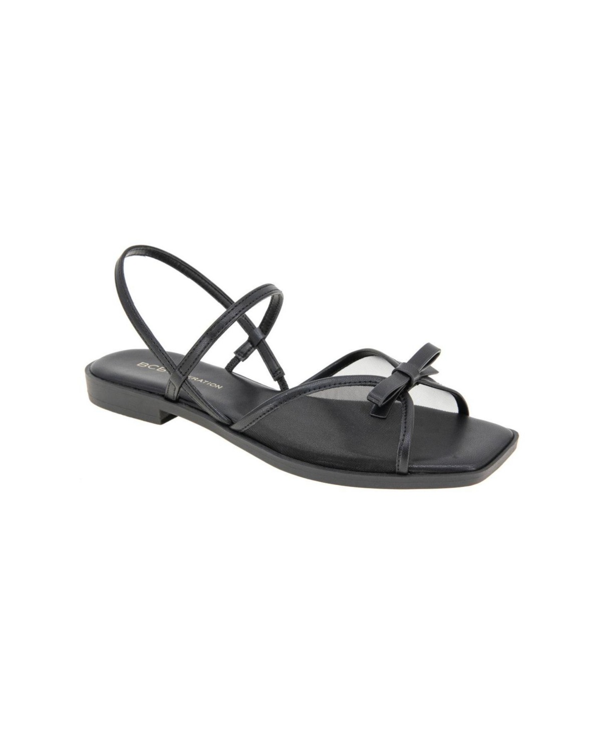 Bcbgeneration Women's Lacey Flat Sandals In Black