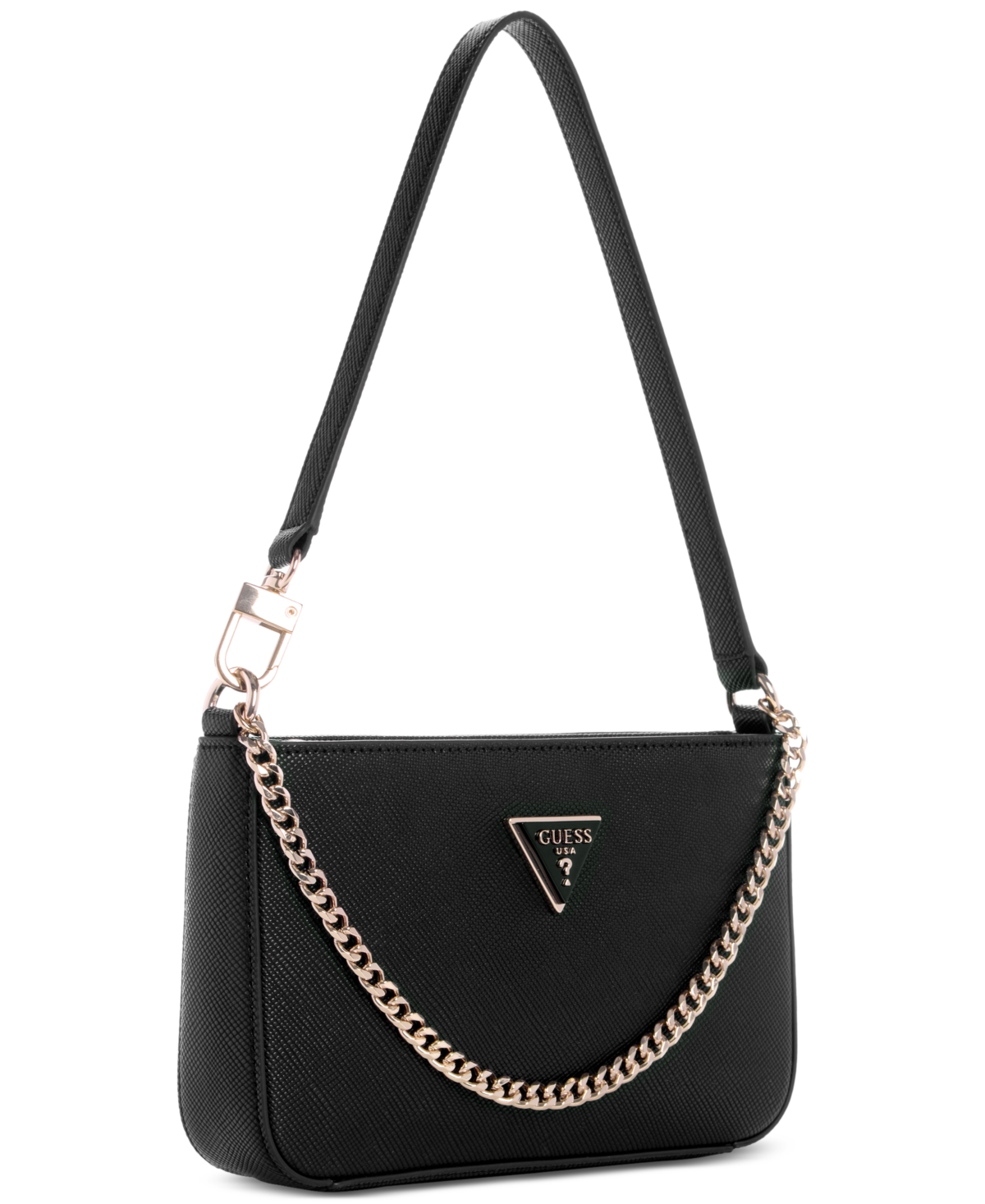 GUESS NOELLE MINI TOP ZIP SHOULDER WITH REMOVEABLE CHAIN 