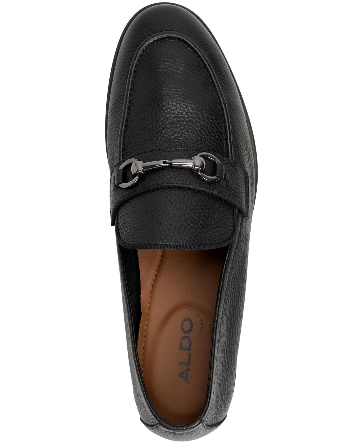 Мужские туфли ALDO Traveler Leather Bit Loafer, цвет: Чёрный — фото 2