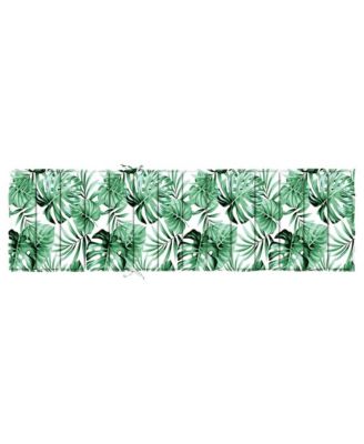 Sun Lounger Cushion Leaf Pattern Oxford Fabric