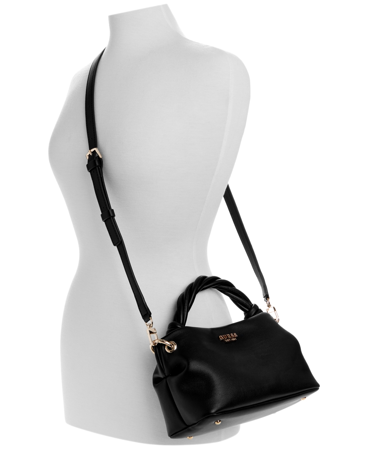 GUESS SANSA SMALL TOP HANDLE CROSSBODY 