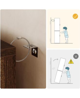 4 Doors and 4 Adjustable Shelves Tall Kitchen Pantry Cabinet, Farmhouse Pantry Storage Cabinet