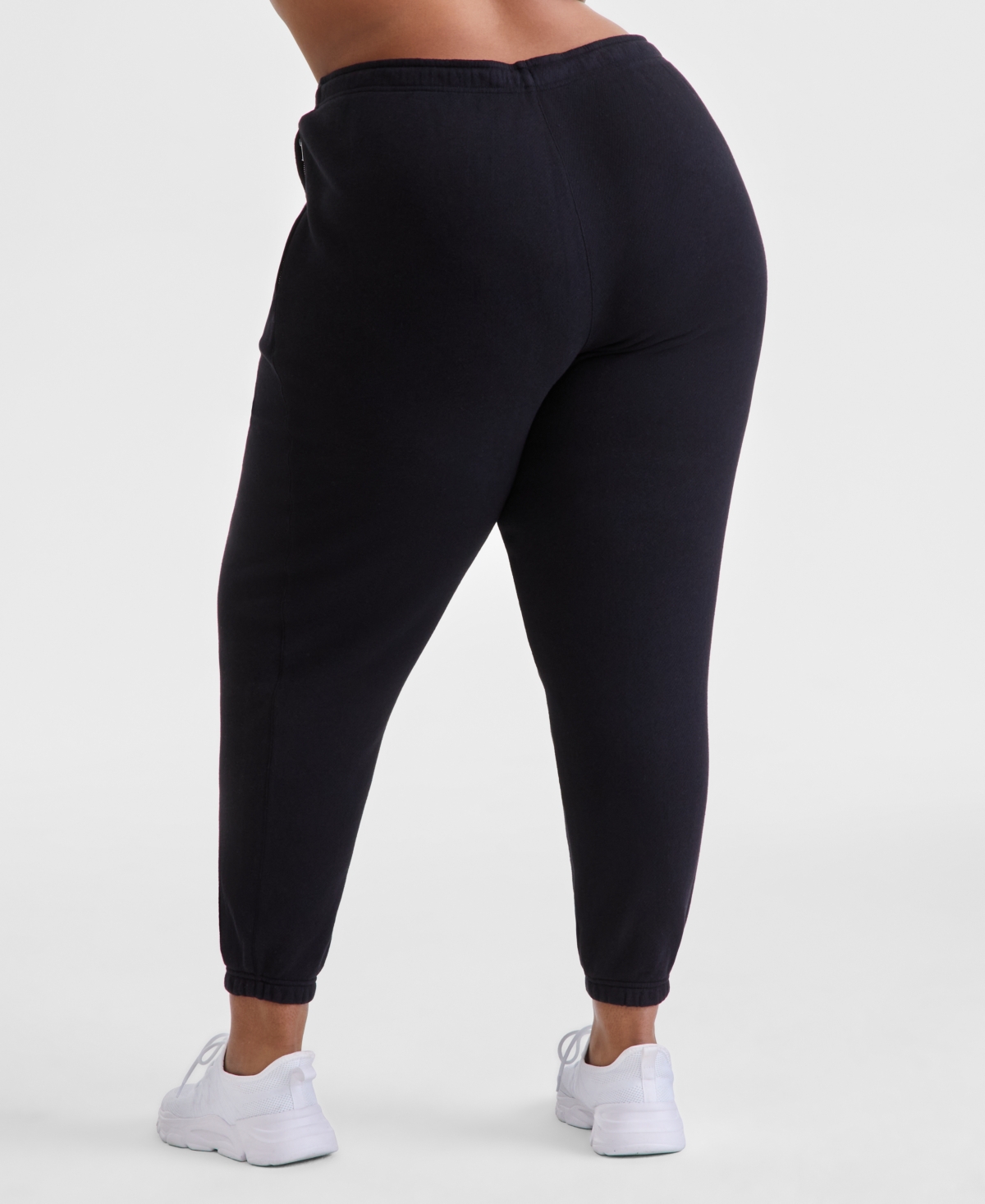 ID IDEOLOGY PLUS SIZE SOFT-TOUCH KNIT ANKLE JOGGERS, EXCLUSIVELY AT MACY'S 
