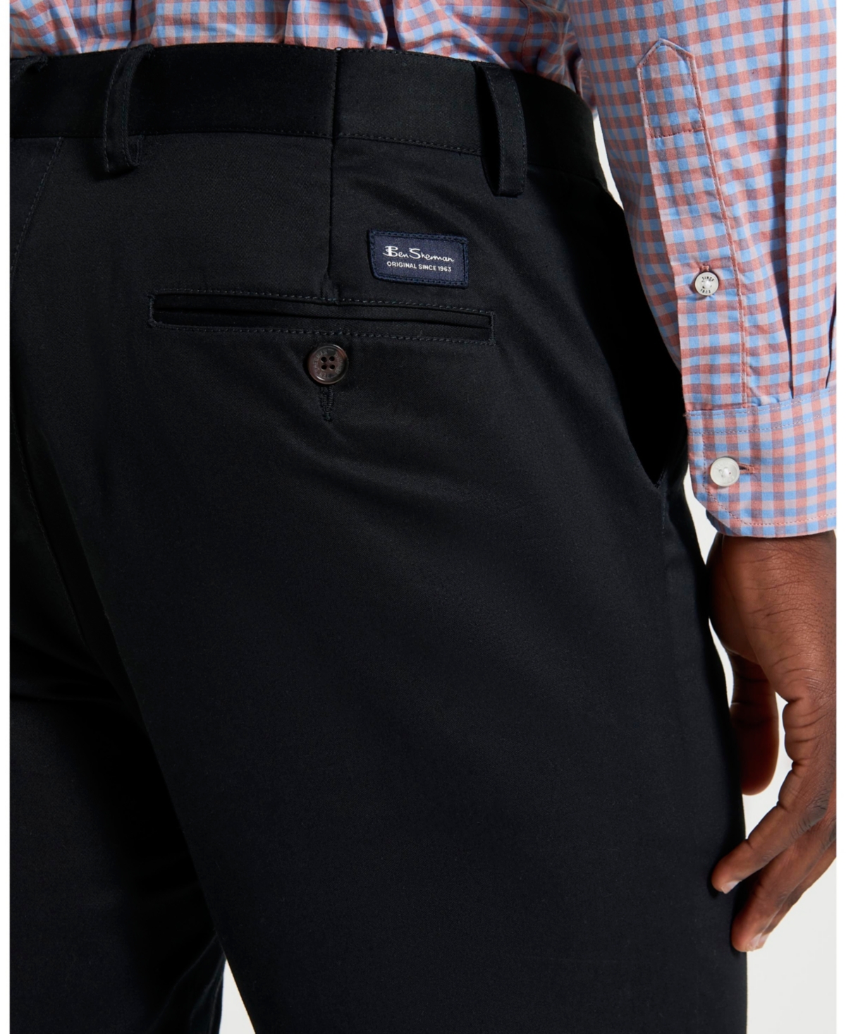 Ben Sherman Men's Slim-fit Signature Chino Pants In Black