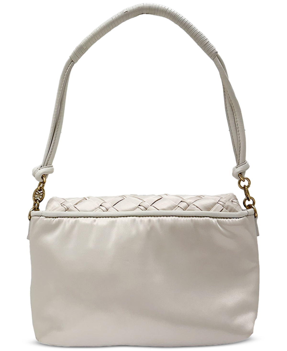SAM EDELMAN EVELYN WOVEN LEATHER SMALL FLAP SHOULDER BAG 