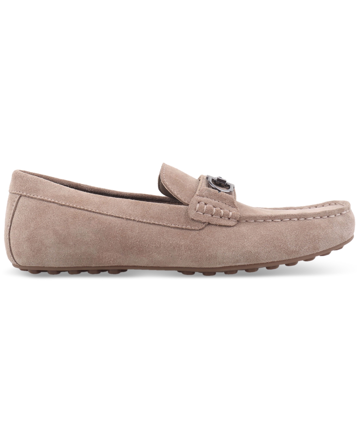 Alfani Men's Jason Suede Slip-on Bit Drivers, Exclusively At Macy's In Elegant Taupe Suede