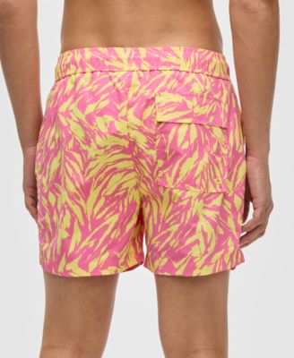 Men's Tiger Skin Regular-Fit Printed Swim Trunks, Exclusively at Macy's 