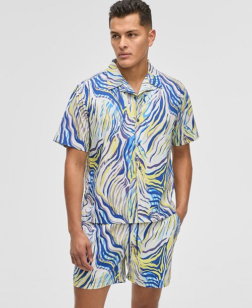 alfani Mode of One Men's Retro Wave Textured Shirt Exclusively at Macy's Men's Fashion & Accessories