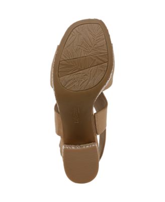 Women's Audra Open Square Toe Block Heel Platform Sandals