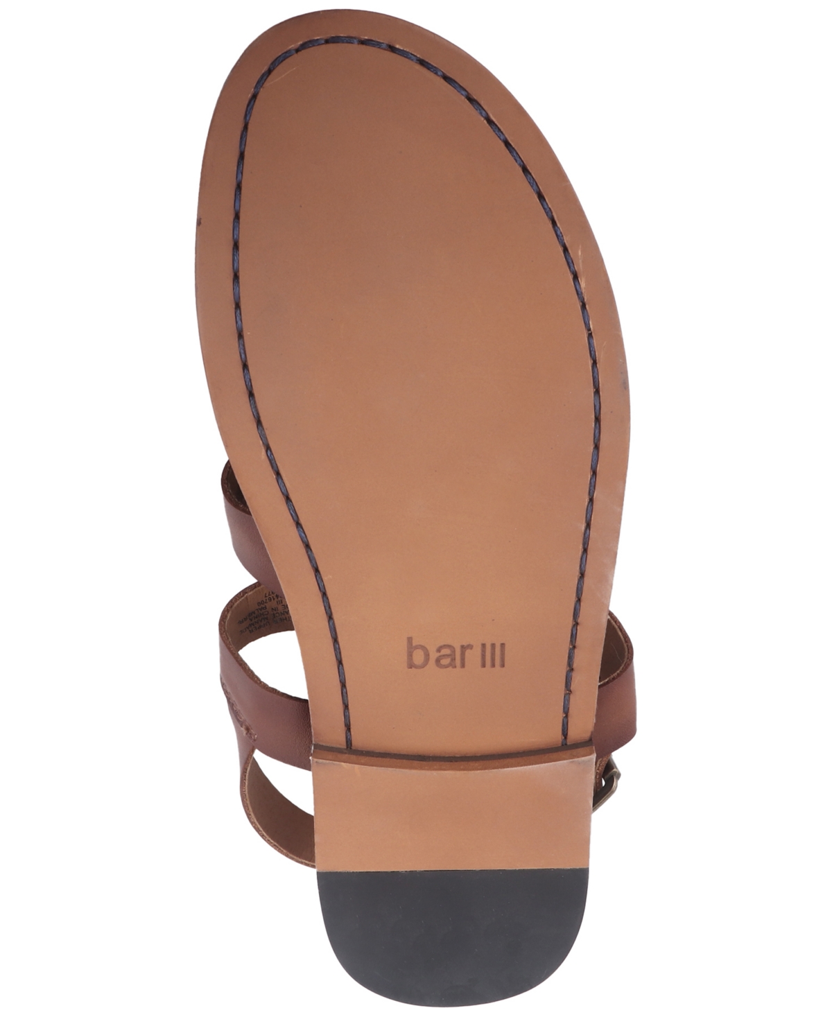 Bar Iii Men's Palmerr Leather Fisherman Sandals, Exclusively At Macy's In Burnt Copper Leather