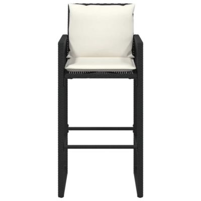 Garden Bar Stool Black, Cream White