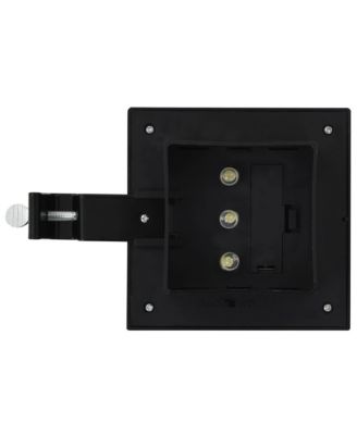 Outdoor Solar Lamps 6 pcs LED Square 4.7" Black