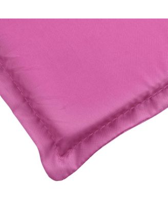 Sun Lounger Cushion Pink Oxford Fabric