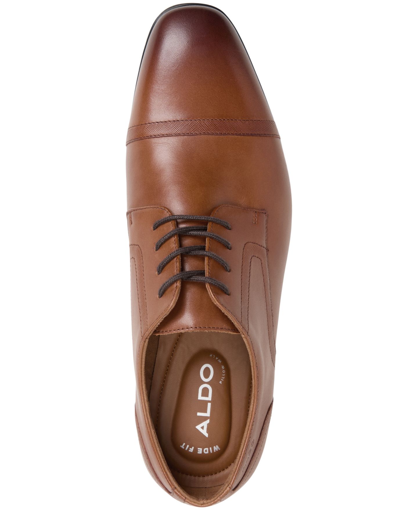 Мужские туфли ALDO Luigi Leather Derby Lace Up Dress Shoe, цвет: Рыжевато-коричневый — фото 2