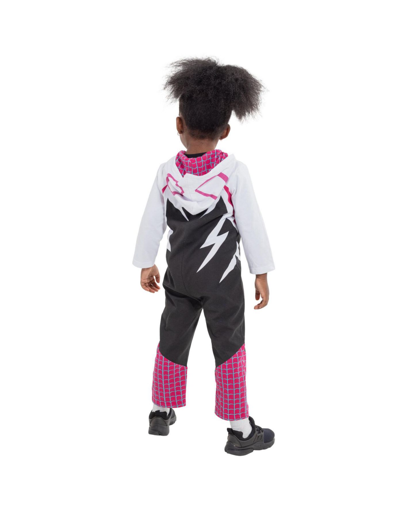 Комбинезон Spider-Man Spider-Gwen Zip Up Cosplay Coverall для девочек-малышей, цвет: Белый — фото 6