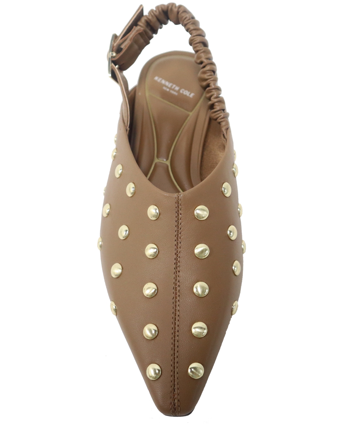Kenneth Cole New York Women's Nicola Slingback Flats In Brown Leather