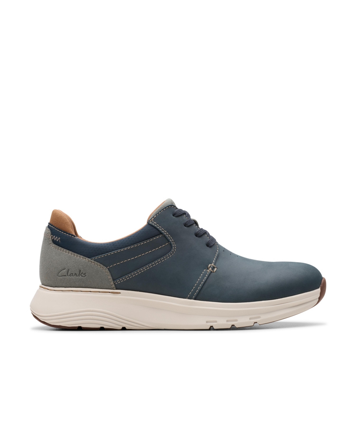 Clarks Men's Collection Motion Trek Pt Shoes In Navy Combi Nubuck