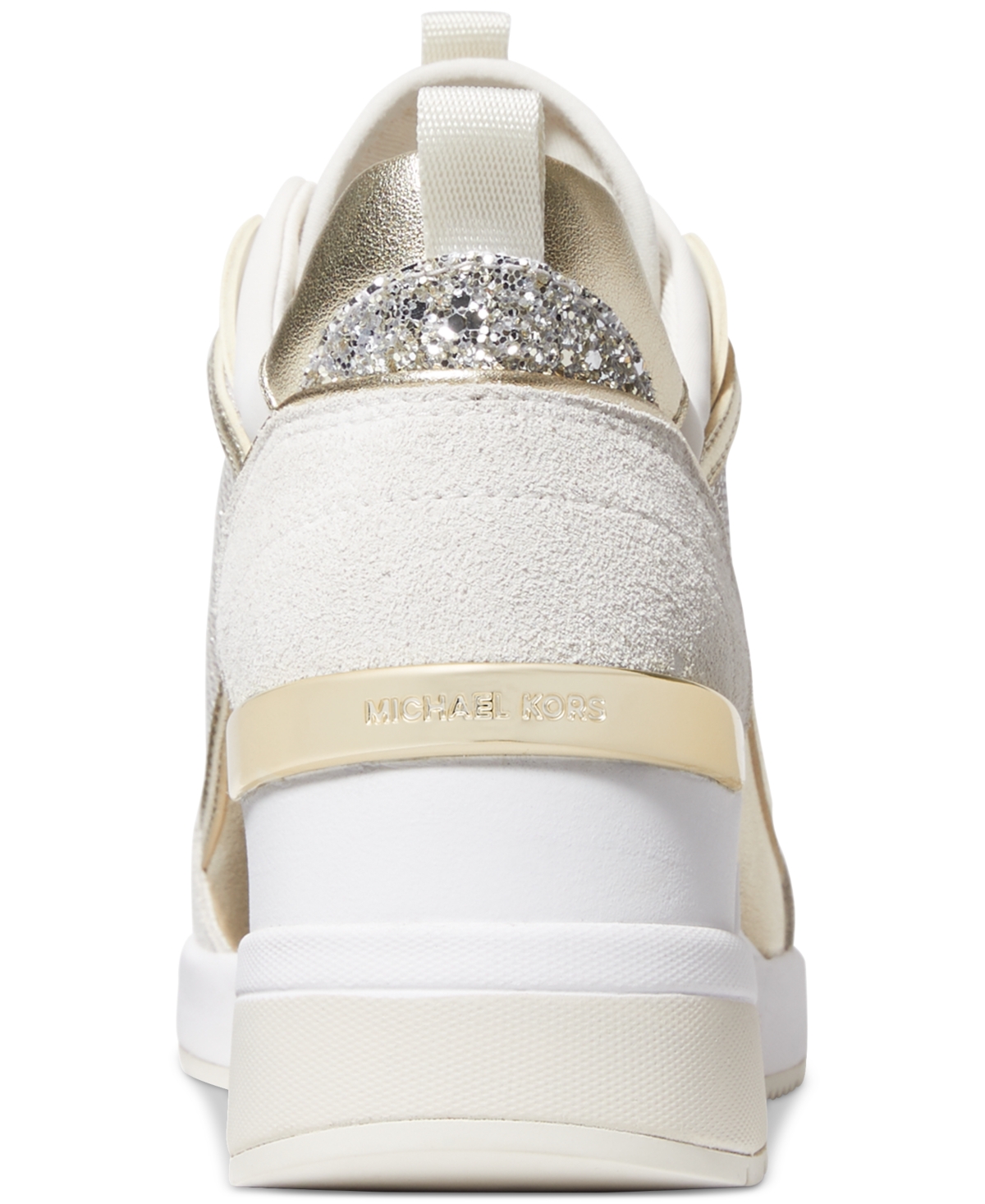 Michael Kors Michael  Women's Lolly Wedge Trainer Sneakers In Champagne
