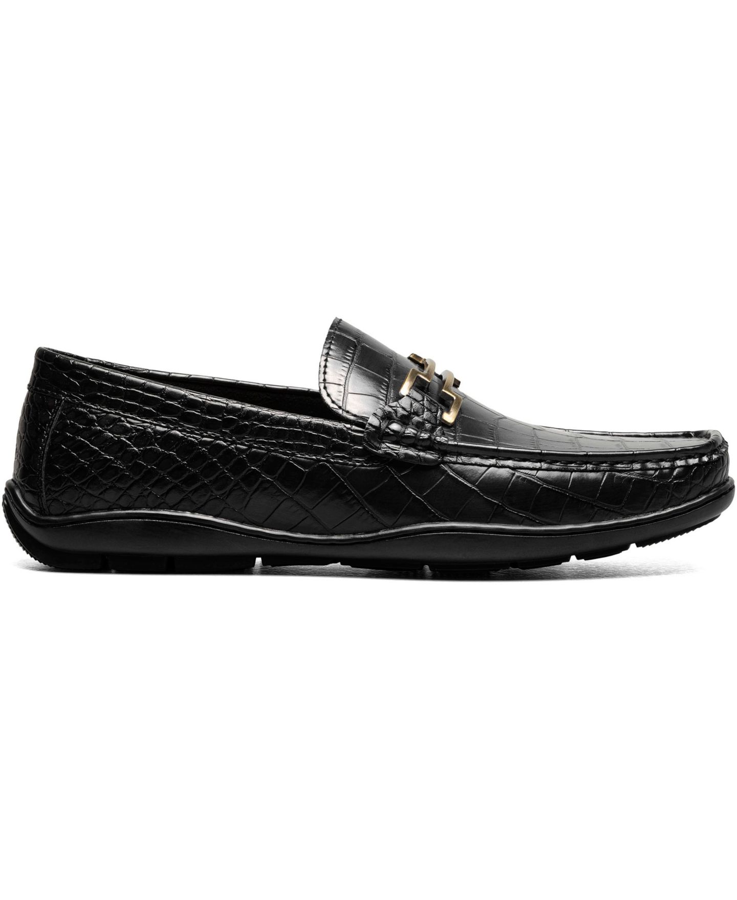 Мужские туфли Stacy Adams Embrey Moc Toe Bit Slip On Loafer, цвет: Чёрный — фото 3