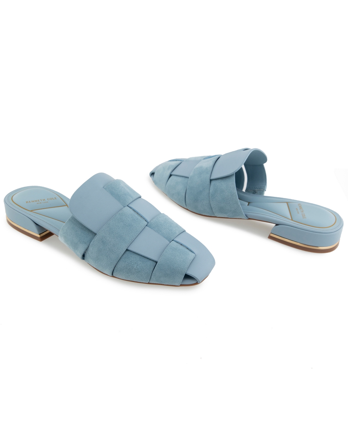 Kenneth Cole New York Women's Faina Slip-on Mules In Sky Blue