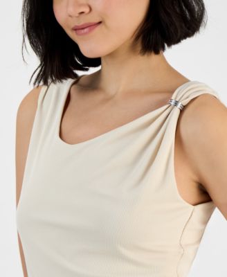 Women's Aimee Sleeveless Jewel Draped Top