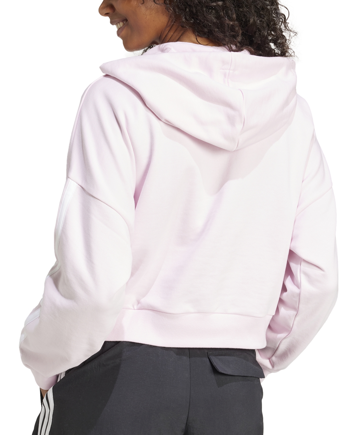 Adidas Originals Women's The Essentials Relaxed Hooded Track Jacket In Clear Pink