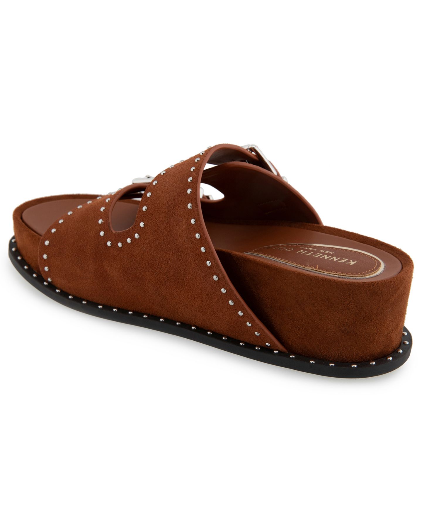 Женские сандалии Kenneth Cole New York Gradie Wedge, цвет: Коньячный замшевый — фото 6