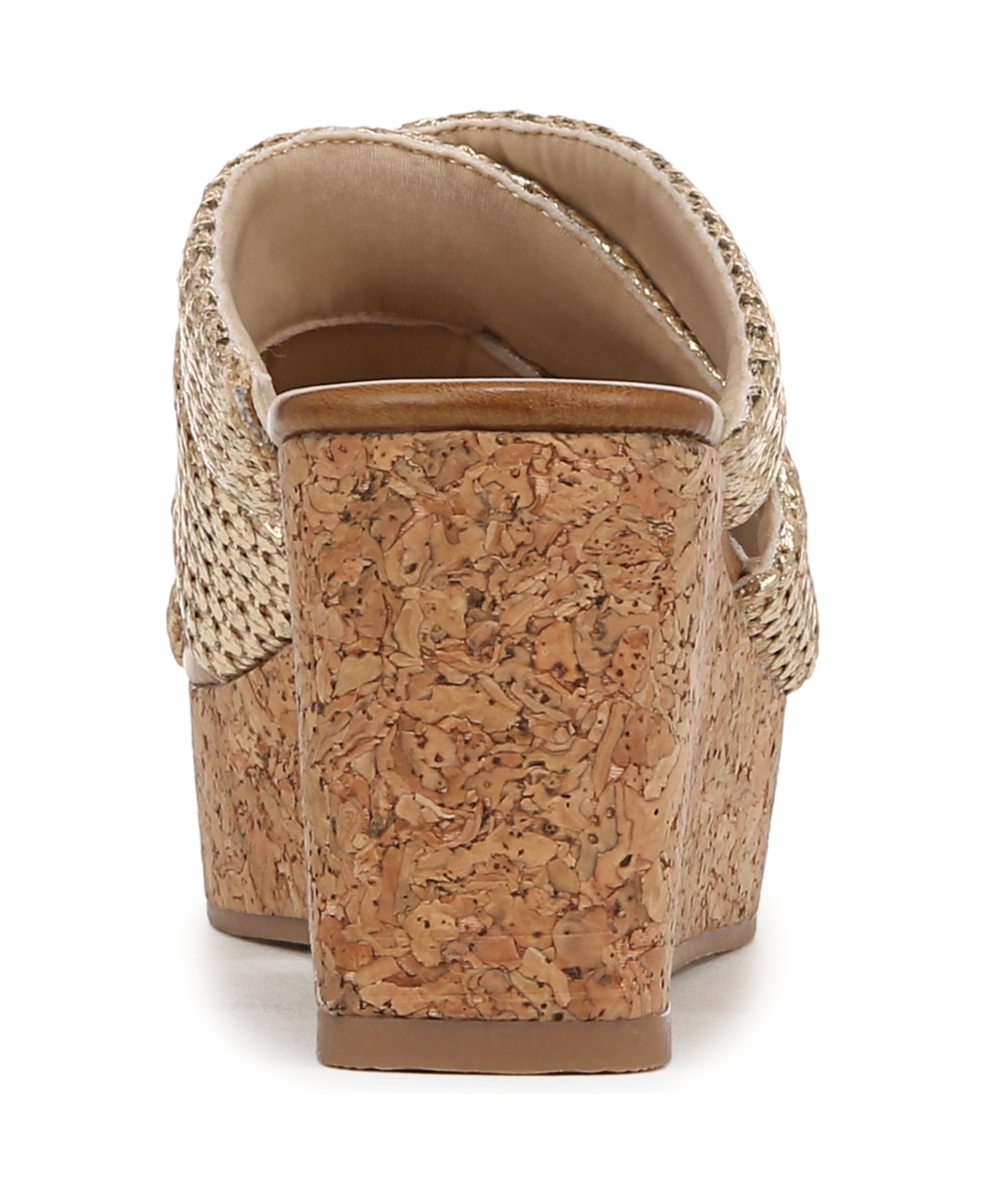 Blowfish Malibu Abi Woven Wedge Sandal In Gold Faux Raffia