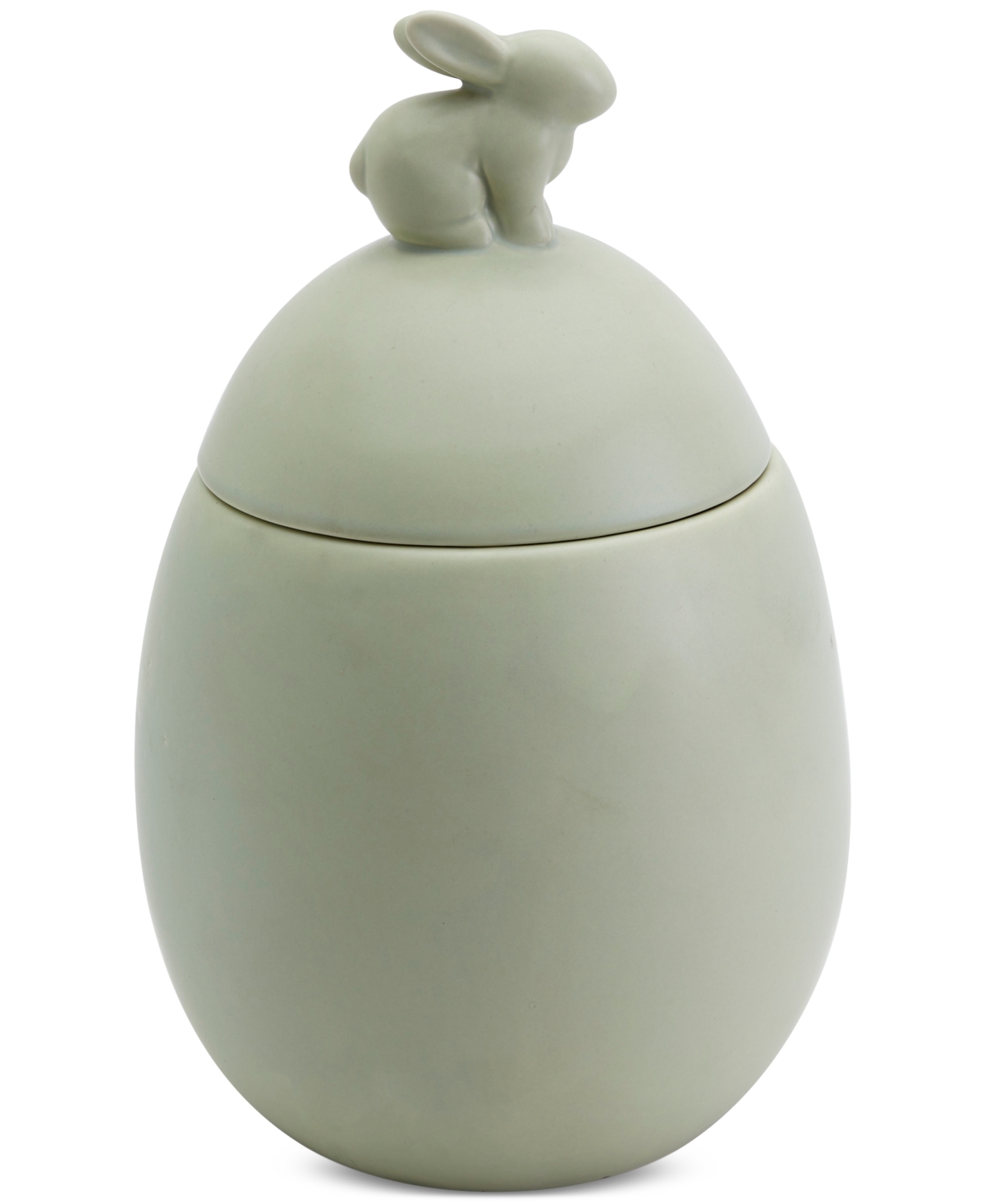 Haven Easter Bunny Cookie Jar In Sage