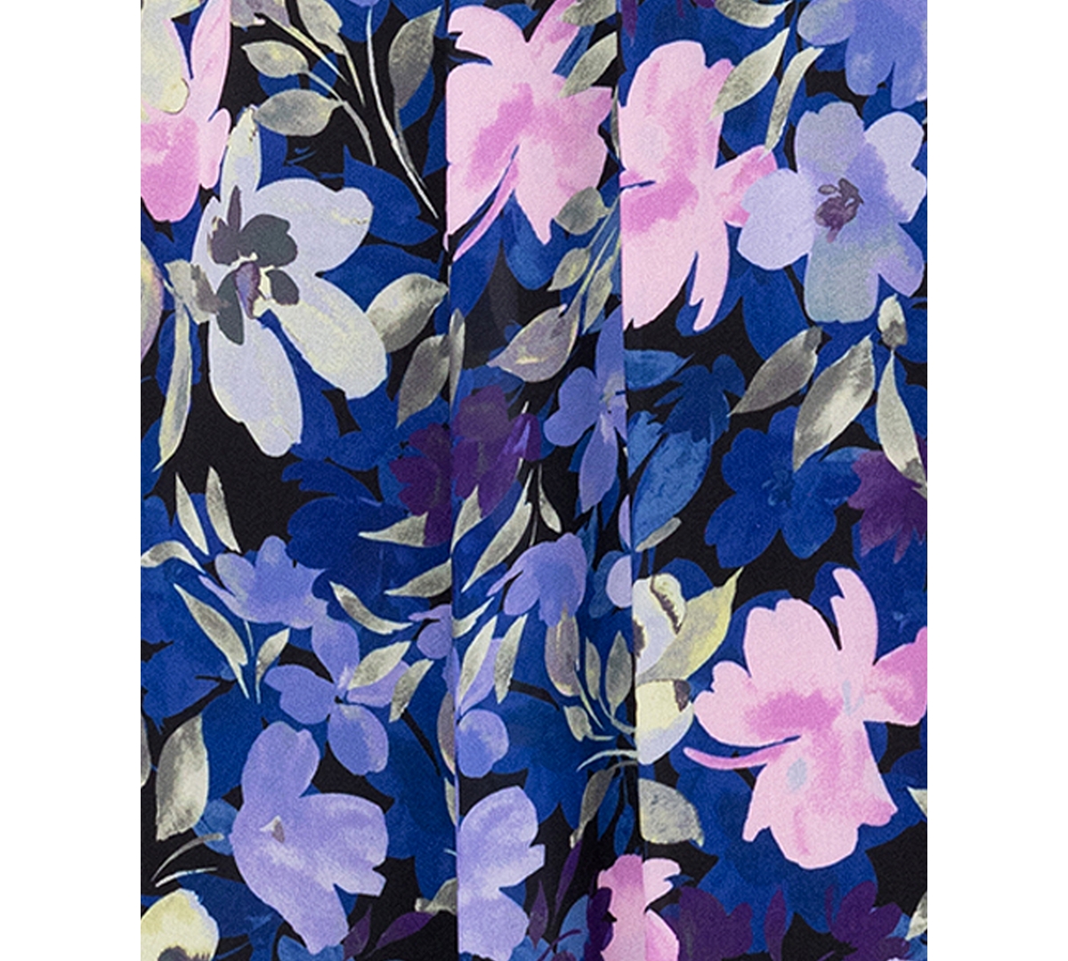 Betsy & Adam Petite Printed Halter Sleeveless Wide-leg Jumpsuit In Black,blue